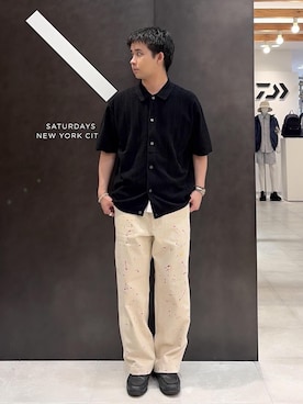 「半袖ニット」｜kippeiさん（メンズ・170cm）の春コーディネート