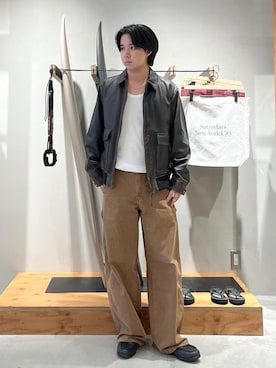「アイテム（ブルゾン）」を使った、kippeiさん（メンズ・170cm・20代）の秋コーディネート