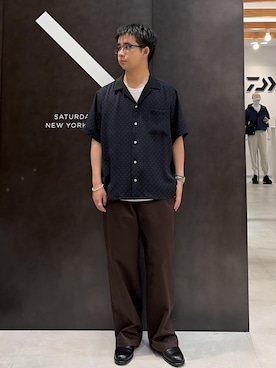 「Saturdays NYC（サタデーズ ニューヨークシティ ）のアイテム」を使った、kippeiさん（メンズ・170cm）の春コーディネート