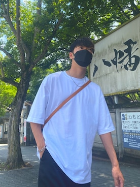 「Yves Saint Laurent（イヴサンローラン）のアイテム（バッグ）」を使った、Toshiさん（メンズ・178cm）の夏コーディネート
