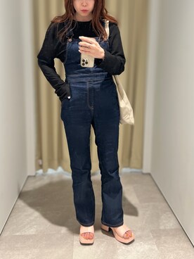 「GUコーデ」｜「アイテム（オールインワン・サロペット）」を使った、yukiさん（レディース・156cm）の夏コーディネート