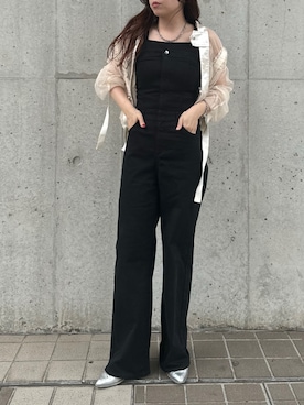 「Ezick（エジック）のアイテム（ジャケット/アウター）」を使った、yukiさん（レディース・156cm）の夏コーディネート