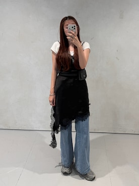 「GAP（ギャップ）のアイテム（Tシャツ/カットソー）」を使った、yukiさん（レディース・156cm）の秋コーディネート