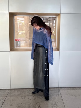 「Adoon plain（アドーンプレーン）のアイテム（トップス）」を使った、yukiさん（レディース・156cm）の秋コーディネート