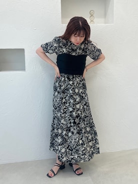 「Adoon plain（アドーンプレーン）のアイテム（その他トップス）」を使った、yukiさん（レディース・156cm）の夏コーディネート