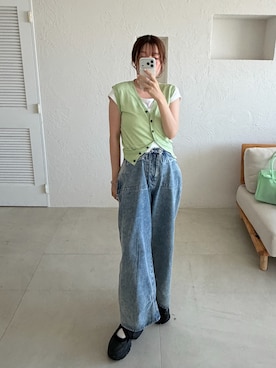 「MUHET（ミュエータ）のアイテム」を使った、yukiさん（レディース・156cm）の夏コーディネート
