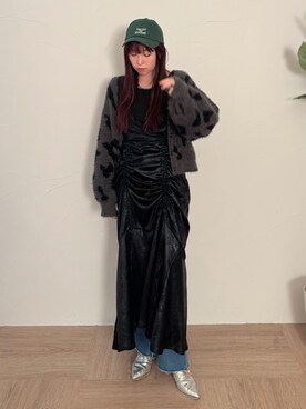 「Adoon plain（アドーンプレーン）のアイテム（ワンピース/ドレス）」を使った、yukiさん（レディース・156cm）の冬コーディネート