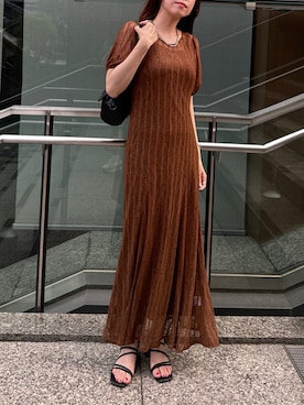 「フェミニンコーデ」｜「アイテム（その他）」を使った、yukiさん（レディース・156cm）の夏コーディネート