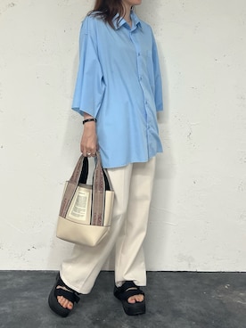 「epnok（エプノック）のアイテム」を使った、yukiさん（レディース・156cm）の夏コーディネート