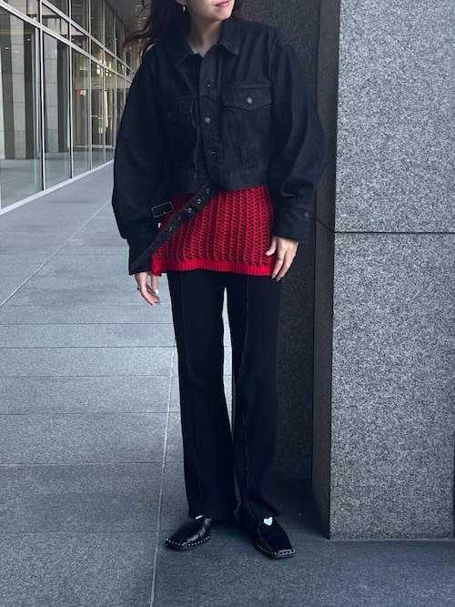 yuki����̂��̑��p���c�uMellow flare leg �j�b�g�p���c�iEzick�b�G�W�b�N�j�v���g�����R�[�f�B�l�[�g