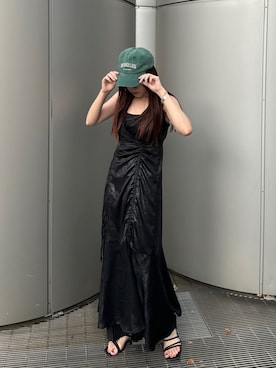 「Adoon plain（アドーンプレーン）のアイテム（ワンピース/ドレス）」を使った、yukiさん（レディース・156cm）の夏コーディネート