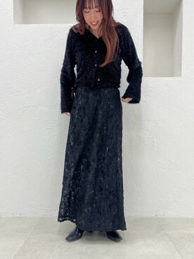 「Adoon plain（アドーンプレーン）のアイテム（トップス）」を使った、yukiさん（レディース・156cm）の冬コーディネート