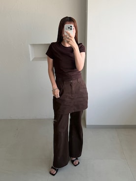 「MUHET（ミュエータ）のアイテム」を使った、yukiさん（レディース・156cm）の夏コーディネート