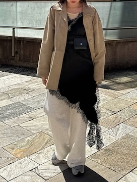 「Perushu（ペルーシュ）のアイテム」を使った、yukiさん（レディース・156cm）の春コーディネート