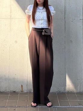 「MUHET（ミュエータ）のアイテム」を使った、yukiさん（レディース・156cm）の夏コーディネート