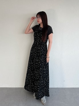 「リムレスメガネ」｜yukiさん（レディース・156cm）の夏コーディネート