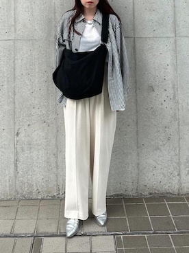 「ヒッコリー」｜「アイテム（その他）」を使った、yukiさん（レディース・156cm）の春コーディネート