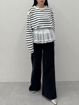 「apres jour mignon（アプレジュールミニョン）のアイテム」を使った、yukiさん（レディース・156cm）の春コーディネート