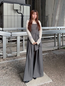 「mideal（マイディール）のアイテム」を使った、yukiさん（レディース・156cm）の秋コーディネート