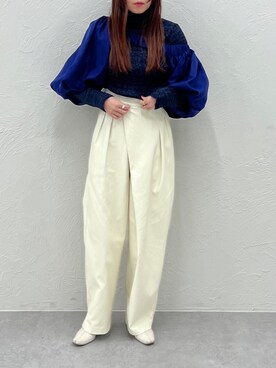 「Adoon plain（アドーンプレーン）のアイテム（トップス）」を使った、yukiさん（レディース・156cm）の冬コーディネート