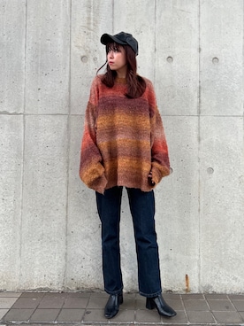 「epnok（エプノック）のアイテム」を使った、yukiさん（レディース・156cm）の冬コーディネート