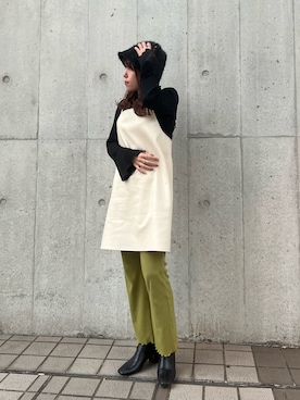 「apres jour mignon（アプレジュールミニョン）のアイテム（帽子）」を使った、yukiさん（レディース・156cm）の秋コーディネート