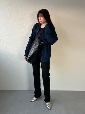 「アイテム（タンクトップ）」を使った、yukiさん（レディース・156cm）の冬コーディネート