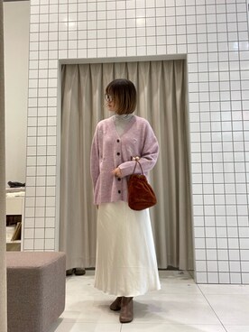 「僕と私の推しニット」｜nonoさん（レディース・160cm）の秋コーディネート