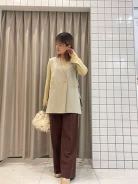 「SENSE OF PLACE by URBAN RESEARCH（センスオブプレイスバイアーバンリサーチ）のアイテム（その他アウター）」を使った、nonoさん（レディース・160cm）の秋コーディネート