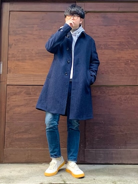 「Alexander Julian（アレキサンダージュリアン）のアイテム（ジャケット/アウター）」を使った、jaepil leeさん（メンズ・175cm）の冬コーディネート