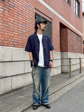 「サイドゴアブーツ」｜kakimoto hisatakaさん（メンズ・176cm）の夏コーディネート