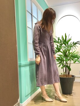 パンプスを使った パーカーワンピース の人気ファッションコーディネート Wear