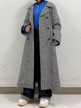 「PAGEBOY（ページボーイ）のアイテム（チェスターコート）」を使った、re@さん（レディース・158cm）の冬コーディネート