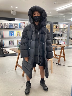 「Rick Owens（リックオウエンス）のアイテム（ジャケット/アウター）」を使った、fujisakiさん（メンズ・172cm）の夏コーディネート
