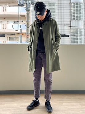 「HUF（ハフ）のアイテム（スウェット）」を使った、noriさん（メンズ・172cm）の秋コーディネート