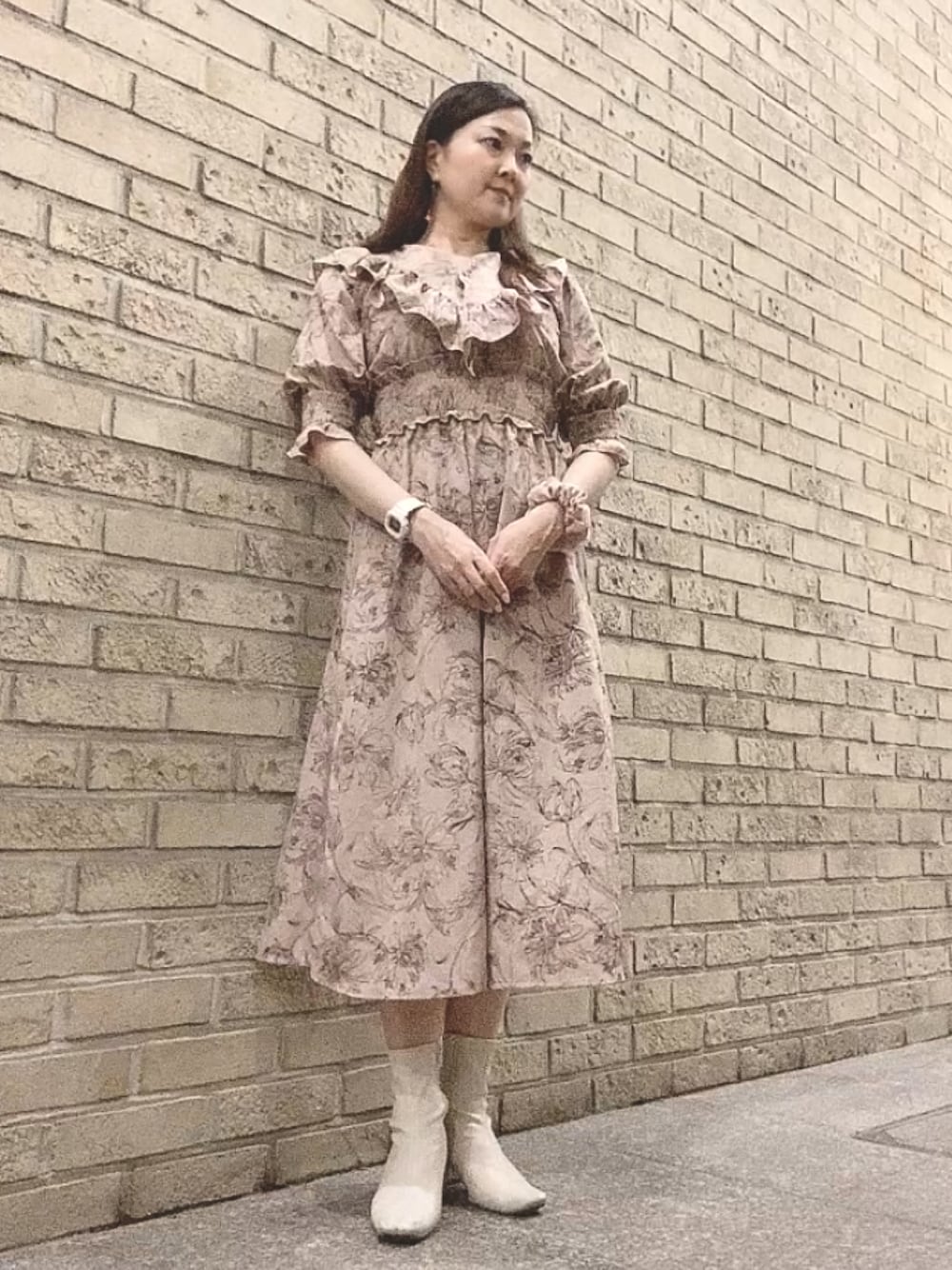 玲央｜しまむら×makiさんコラボのワンピースを使ったコーディネート - WEAR
