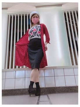 「M.deux（エムドゥ）のアイテム」を使った、玲央さん（レディース・160cm）の秋コーディネート