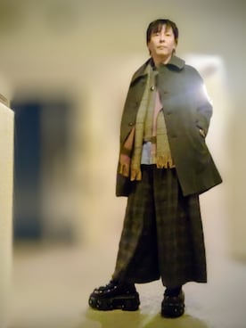 「Y's（ワイズ）のアイテム」を使った、tsuccieさん（メンズ・180cm）の冬コーディネート