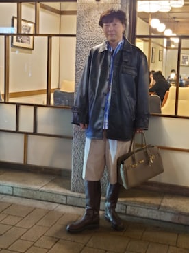 「アイテム（ピアス（両耳用））」を使った、tsuccieさん（メンズ・180cm）の秋コーディネート