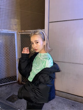 濱田 萌衣(EMODA)さん（レディース・162cm）の冬コーディネート