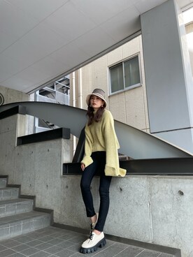 濱田 萌衣(EMODA)さん（レディース・162cm）の冬コーディネート