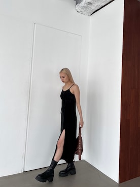 「EMODA」｜「アイテム（ワンピース/ドレス）」を使った、濱田 萌衣(EMODA)さん（レディース・162cm）の夏コーディネート