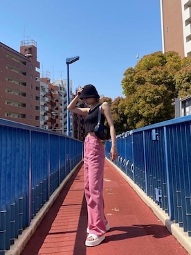 濱田 萌衣(EMODA)さん（レディース・162cm）の夏コーディネート