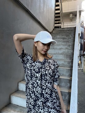 「アイテム（ワンピース、その他）」を使った、濱田 萌衣(EMODA)さん（レディース・162cm）の夏コーディネート