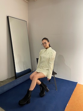 濱田 萌衣(EMODA)さん(レディース・162cm)の冬コーディネート