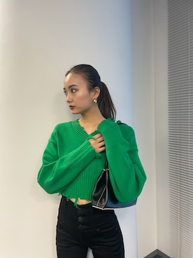 濱田 萌衣(EMODA)さん(レディース・162cm)の冬コーディネート