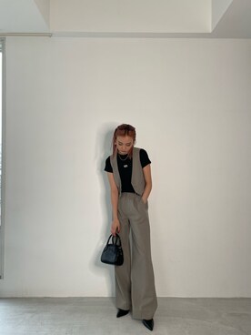 濱田 萌衣(EMODA)さん(レディース・162cm)の冬コーディネート