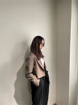 濱田 萌衣(EMODA)さん（レディース・162cm）の冬コーディネート