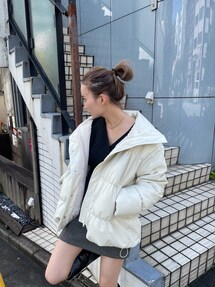 EMODA★エモダ パッファーダウンジャケット 黒 フリーサイズ 美品 パッファーダウンジャケット｜エモダ（EMODA）アウトレット公式