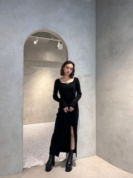 濱田 萌衣(EMODA)さん（レディース・162cm）の冬コーディネート